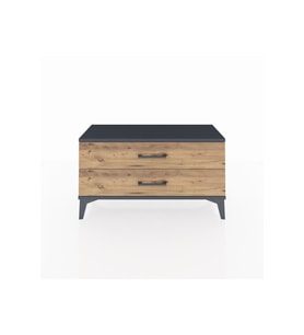 Arges Şifonyer 2 Çekmeceli 88x30x48 Antrasit-Çam