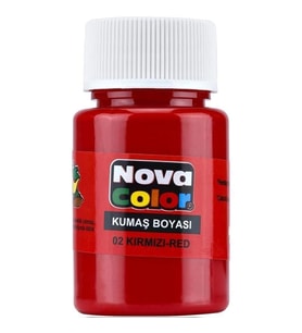 NOVA COLOR KIRMIZI 30 CC ŞİŞE KUMAŞ BOYASI
