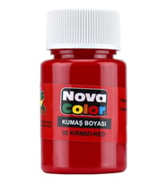 NOVA COLOR KIRMIZI 30 CC ŞİŞE KUMAŞ BOYASI