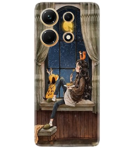 Infınix Note 30 Kılıf Resimli Desenli Baskılı Silikon Dog And Girl 1358