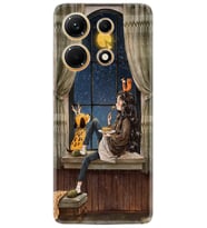 Infınix Note 30 Kılıf Resimli Desenli Baskılı Silikon Dog And Girl 1358