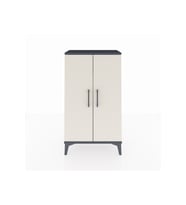 Arges Komodin 2 Raflı 2 Kapaklı 60x30x106 Antrasit-Aytaşı