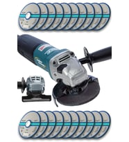 Lieber German Teknoloji Bakır Sargılı 115 Mm Avuç Içi Spiral Kesme Ve Taşlama Makinası 20 Taş Hediyeli (Sarı)