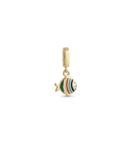 Mineli Roundy Mix Balık Kilitli Charm Kolye Ucu