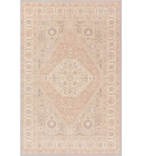 Eliana Home Baskılı, Yıkanabilir Kaymaz Taban Salon Halısı LNA1143 100x150 cm (Bej)