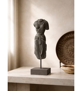 Antika Görünüm Zen Vücut Heykeli Buddha Zen Ev Dekoru Büstleri Büyük Boy Heykel 30 CM
