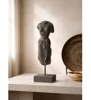 Antika Görünüm Zen Vücut Heykeli Buddha Zen Ev Dekoru Büstleri Büyük Boy Heykel 30 CM