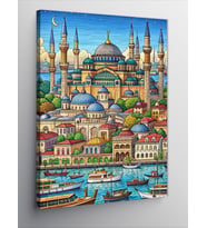 Kanvas Tablo Minyatür Cami