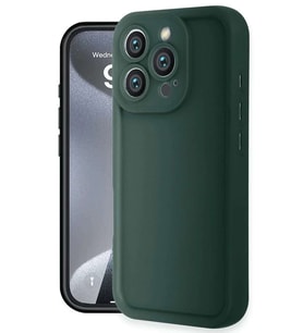 iPhone 16 Pro Max Kılıf Viera Silikon - Koyu Yeşil