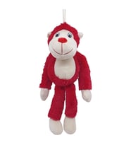 Peluş Maymun 40 cm - Yumuşak Peluş - G5501 - Kırmızı - 1 ADET