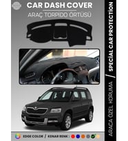 SKODA YETI (2009-2017) Torpido Örtüsü Ön Göğüs Halı Torpido Koruma Tam Uyum Kaymaz UV Koruma