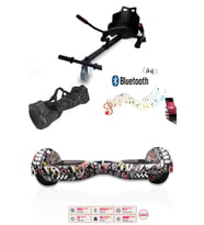 Citymate Elektrikli Kaykay Akıllı Denge Hoverboard + HoverKart + Çanta FULL LEDLİ EXTREM PAKET D14