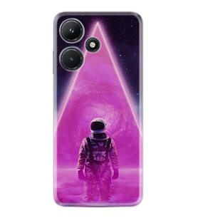 Infınix Hot 30i Kılıf Resimli Desenli Silikon Platinium Series Astro Purple2 1907