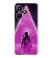 Infınix Hot 30i Kılıf Resimli Desenli Silikon Platinium Series Astro Purple2 1907