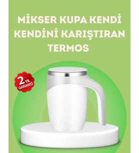 Elektrikli Otomatik Karıştırıcı Kupa - 304 Paslanmaz, Usb Şarjlı, Taşınabilir
