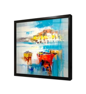 Tablosan Modern Sandallar Çerçeveli Cam Tablo