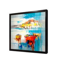 Tablosan Modern Sandallar Çerçeveli Cam Tablo