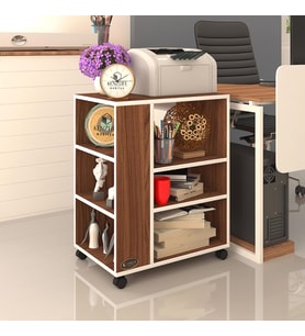 Kenzlife ofis yazıcı masası berubetto106 cvz 106*090*60 tekerlekli sekreter