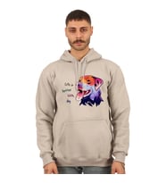 GRI RENKLI ERKEKLER IÇIN KÖPEK HOODIELERI (Pembe)