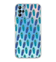 PrintiFy General Mobile GM 21 Pro ile Uyumlu Nazar Boncuğu 4  Kamera Korumalı Şeffaf Silikon Kılıf