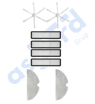 Dreame D9,D9 Max,L10 Pro,D9 Pro Uyumlu 2 Yan Fırça 4 Filtre 2 Mop PKT-iasgf0000163