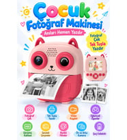 Çocuk Dijital Fotoğraf Makinesi Anında Fotoğraf Çıkaran Termal Baskılı Kame
