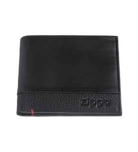 Zippo RFID Bloklamalı Nappa Deri Kredi Kartlıklı Cüzdan - Siyah