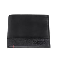 Zippo RFID Bloklamalı Nappa Deri Kredi Kartlıklı Cüzdan - Siyah