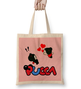 Pucca In Love With Garu 01 Bez Çanta Uzun Saplı