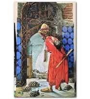 Cakatablo Kaplumbağa Terbiyecisi Osman Hamdi Bey MDF Tablo