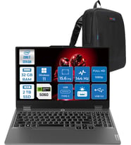 Lenovo Loq 15IRX10 Intel® Core I7-13650HX 32GB Ddr5 2tb SSD 15.6" 8GB/RTX5060 100W (1920X1080) IPS 300NITS 144Hz, G-Sync® Windows 11 Pro Gaming BILG.83JE00ETTRP09+ZETTAÇANTA