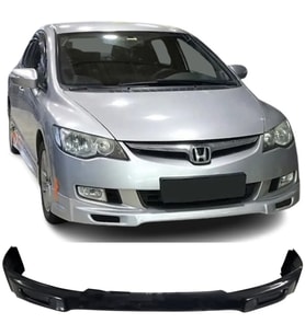 Honda Civic Fd6 Makyajsız Kasa için Makyajlı Görünüm Ön Ek Plastik Siyah ön-ek-bodykit 2006-2009