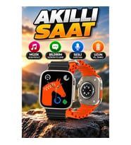 Yeni Nesil Akıllı Saat Müzik Kontrolü Bildirim Görüntüleme ve Sesli Asistan Destekli