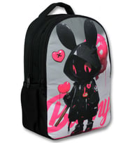 Ümit Çanta Erkek Çocuk Okul Sırt Çantası - Bunny - Siyah Pembe - 5106 (7 Yaş ve Üzeri)