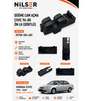 Honda Civic Cam Düğme Ön Sol 1996-2000