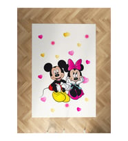 MEKTA HOME BEBEK VE ÇOCUK ODASI Mickey ve Minnie Mause Desenli Halı