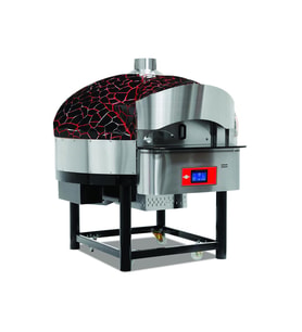 Empero EMP.SPO.02-D-BR-LPG Dijital Gazlı Döner Taban Pizza Fırını 9 Pizza Kapasiteli -Kırmızı, Siyah LPG'li