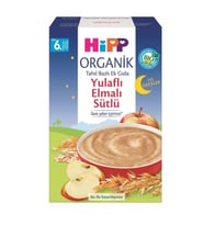 Mey İthalat® Organik İyi Geceler Sütlü Yulaflı Elmalı Tahıl Bazlı Ek Gıda 250 Gr