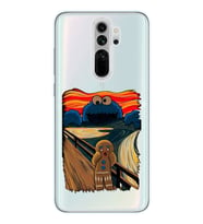 Xiaomi Redmi Note 8 PRO Uyumlu Susam Sokağı Kurabiye Canavarı Tasarımlı Şeffaf Telefon Kılıfı