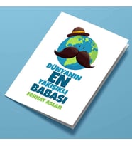 Kişiye Özel Dünyanın En Yakışıklı Babası Tebrik Kartı