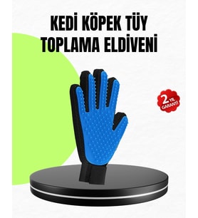 Evcil Hayvan Bakım Eldiveni - Masaj Ve Tüy Toplama Özellikli Silikon Eldiven