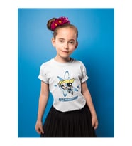 Power Puff Girls Bubbles Baskılı Unisex Çizgi Film Çocuk Tişört (1-12 Yaş)