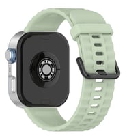 Huawei Watch Fit 4/Fit 4 Pro/Fit 3 Kordon Silikon Dalga Desen Şerit Band 23 (Fit (Açık Yeşil)