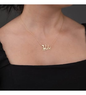 Kişiye Özel 925 Ayar Gümüş Babe Kolye