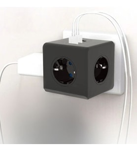 Mcg® Isıya Dayanıklı Termal Akım Korumalı ve Çocuk Korumalı 3 Priz Girişli 3 USB Girişli Küp Priz