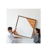Gold Çerçeveli 90x90 cm Boş Tuval Tablo