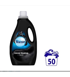 Rinso Sıvı Çamaşır Deterjanı Komple Bakım Serisi Kömür Siyahlığı Siyahlar 2.5 L