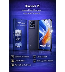 LENSUN Xiaomi 15T Ultra Şeffaf Ekran Koruyucu Film