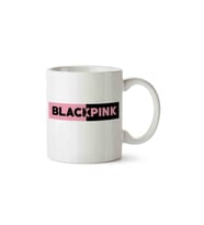 Black Pink Logo Porselen Kupa Bardak