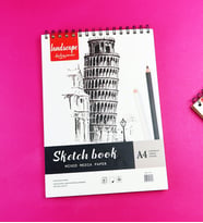 A4 Spiralli Karışık Teknik Sketchbook Resim Defteri – 100 gr  30 Yaprak